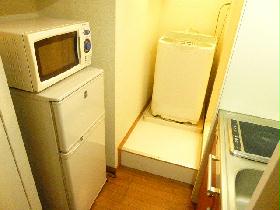 Other. microwave, refrigerator, It has a washing machine with! 