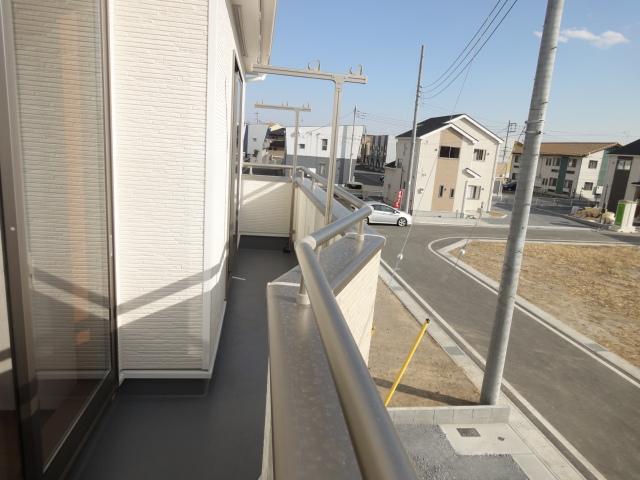 Balcony. There are also clear in the streets because it is in a large subdivision! 