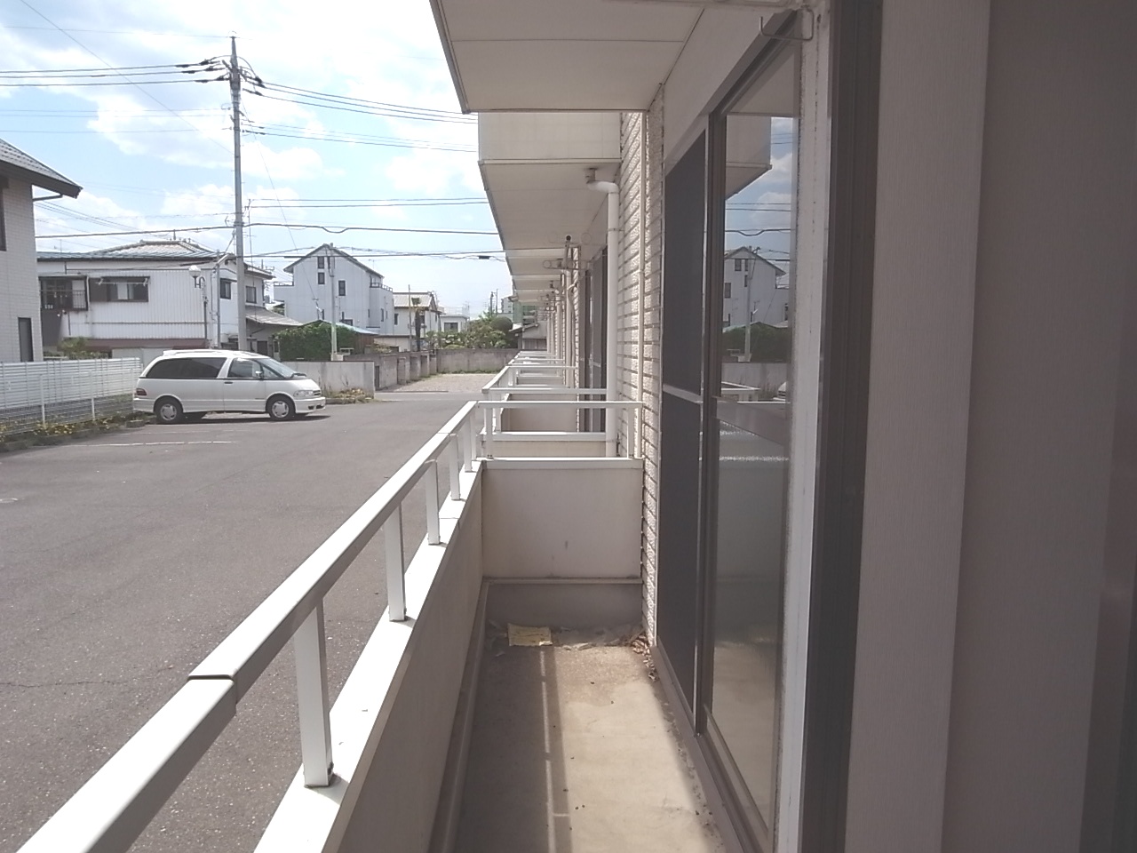 Balcony. Maebashi Showacho Akkora Rent veranda