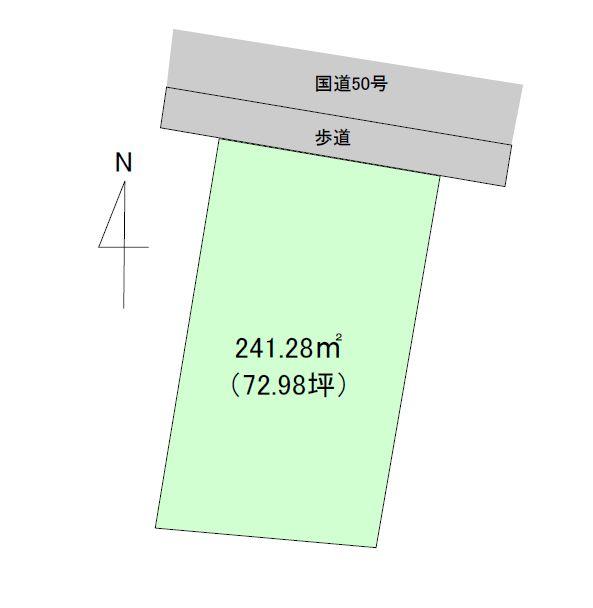Compartment figure. Land price 14.8 million yen, Land area 241.28 sq m