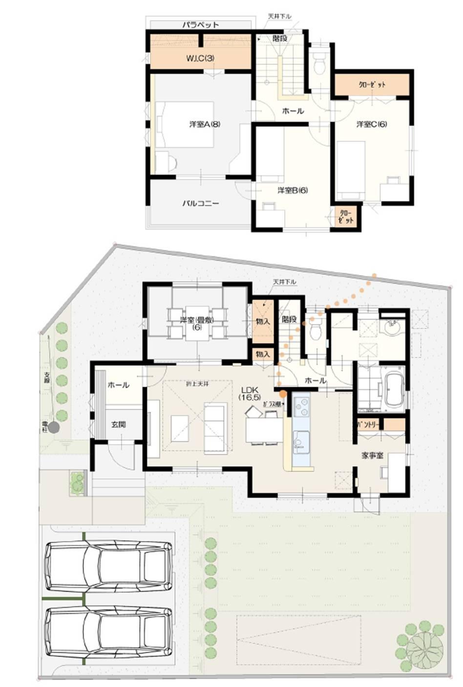 Floor plan. (No. 1 point), Price 29,300,000 yen, 4LDK, Land area 200 sq m , Building area 113.44 sq m