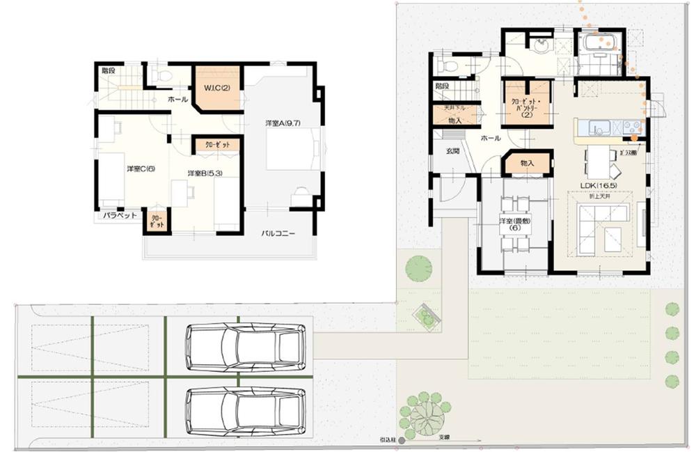Floor plan. (No. 4 locations), Price 28.8 million yen, 3LDK, Land area 260 sq m , Building area 112.89 sq m