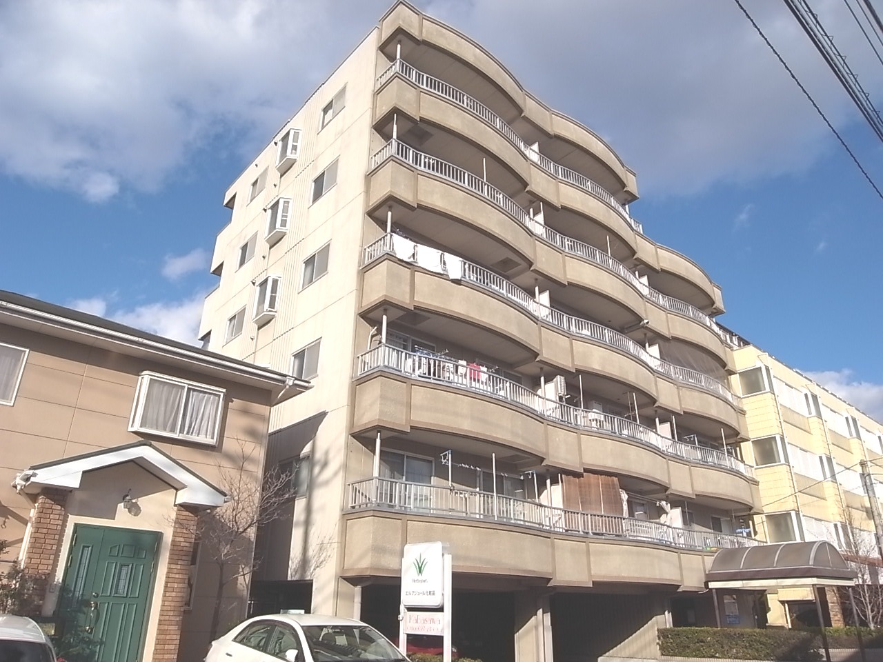 Building appearance. Maebashi Kamikoide cho Akkora Rent appearance 2