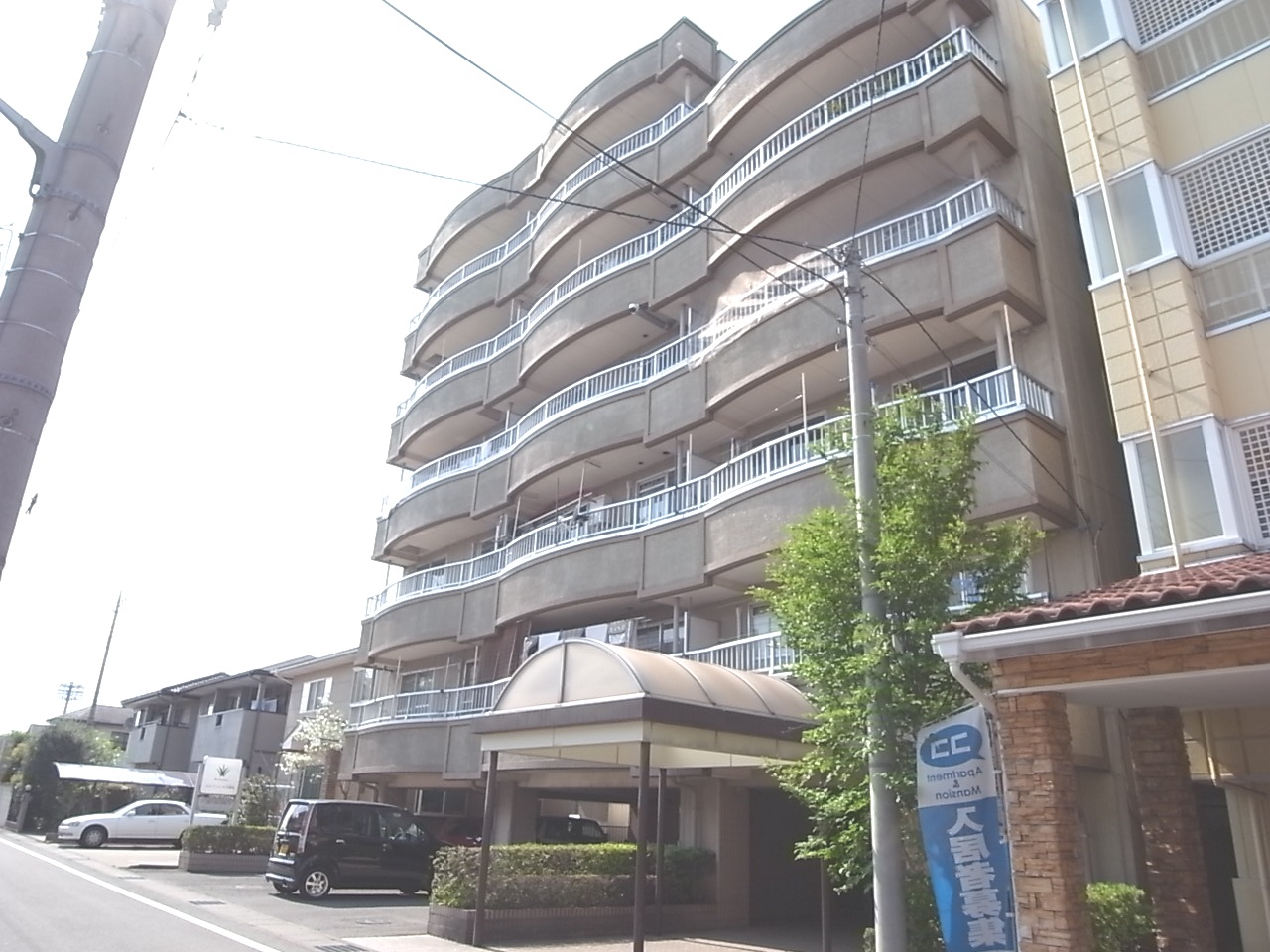 Building appearance. Maebashi Kamikoide cho Akkora Rent appearance 3