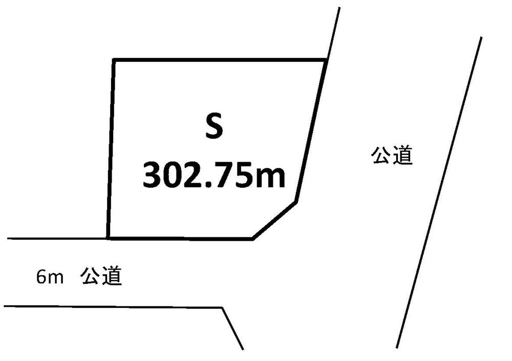 Compartment figure. Land price 6.86 million yen, Land area 302.75 sq m