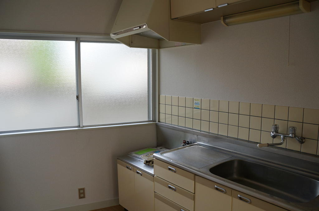 Kitchen. Bright kitchen with a window