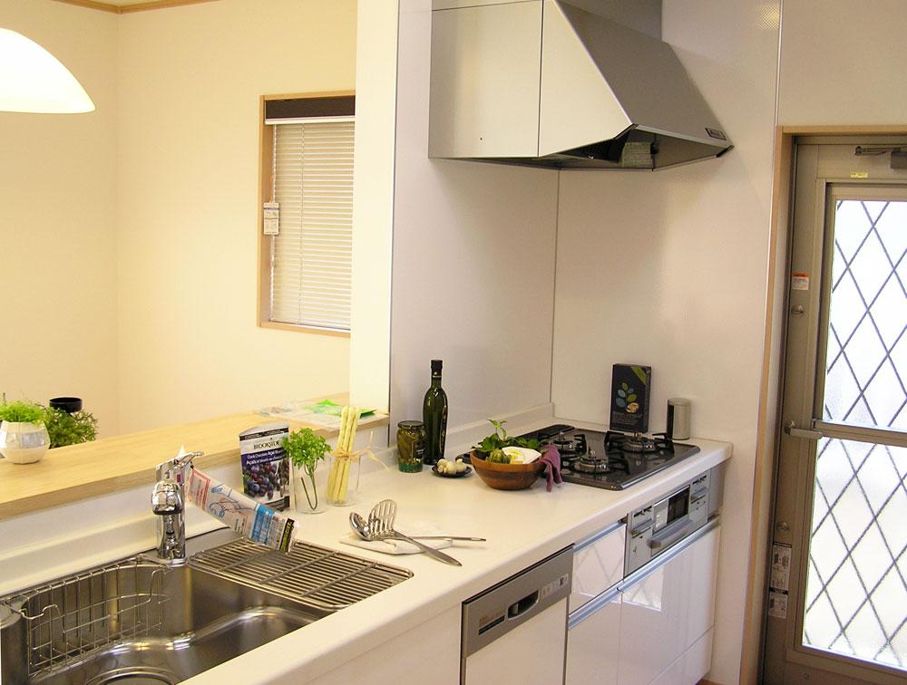 Kitchen. System kitchen with a built-in dishwasher (August 2013) Shooting