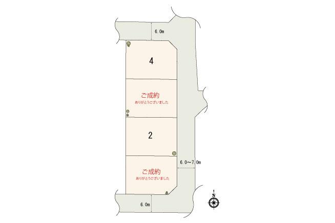 Compartment figure. 36,200,000 yen, 4LDK, Land area 215.52 sq m , Building area 115.71 sq m subdivision compartment view