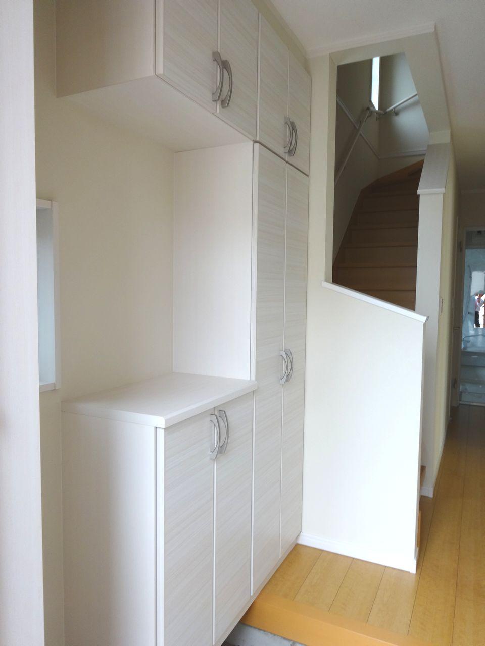 Entrance. It established a large shoe box in the foyer! 