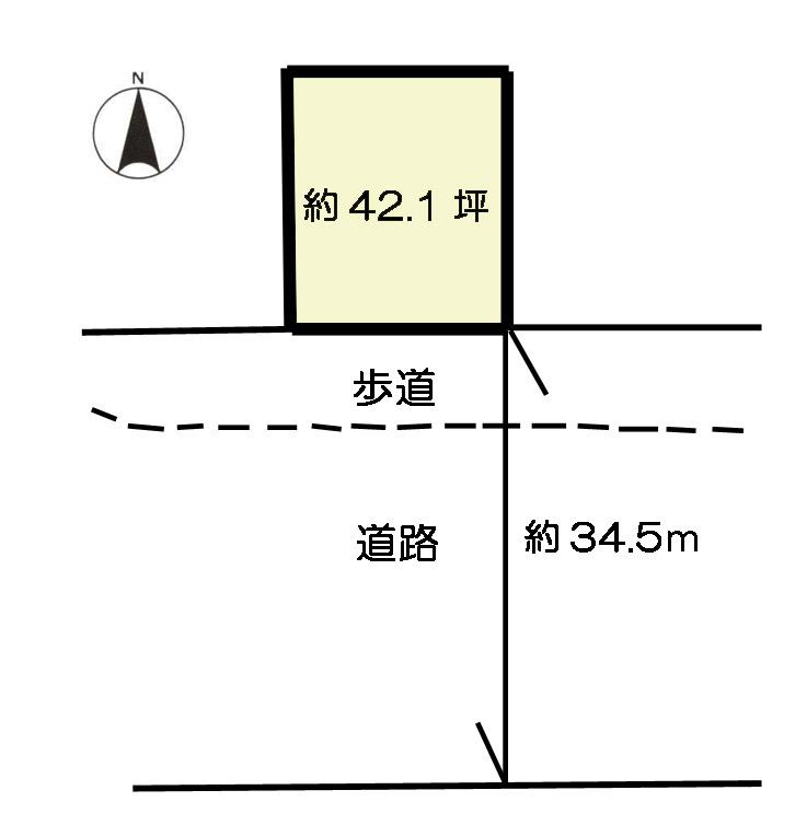 Compartment figure. Land price 9.9 million yen, Land area 139.19 sq m