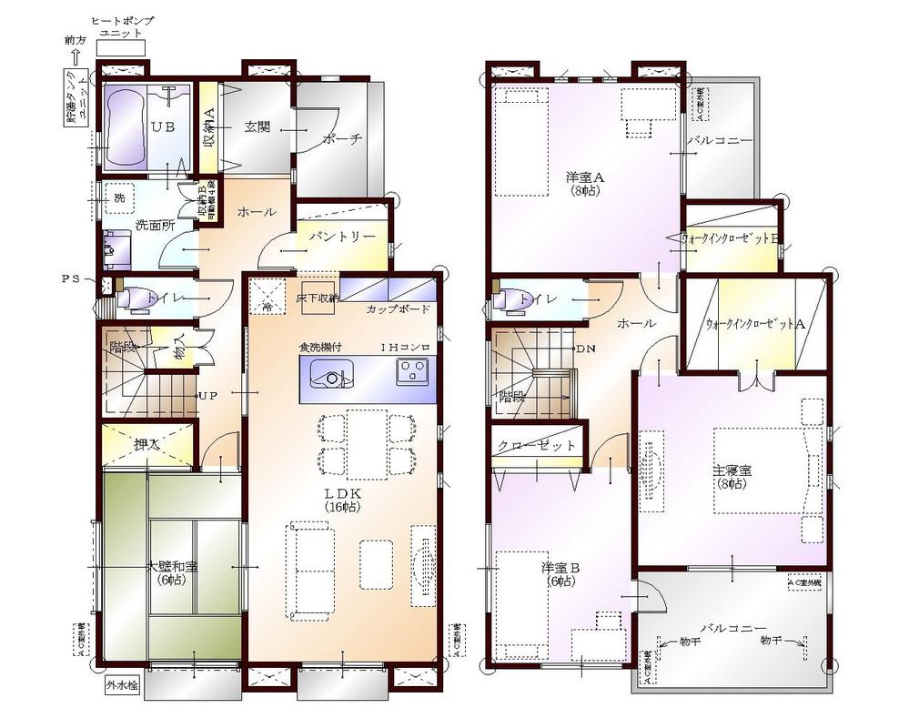 Floor plan. (3 Building), Price 31,800,000 yen, 4LDK, Land area 211.46 sq m , Building area 118.03 sq m