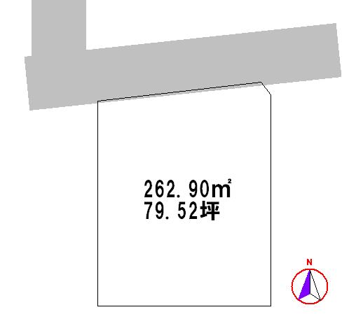 Compartment figure. Land price 14.8 million yen, Land area 262.9 sq m
