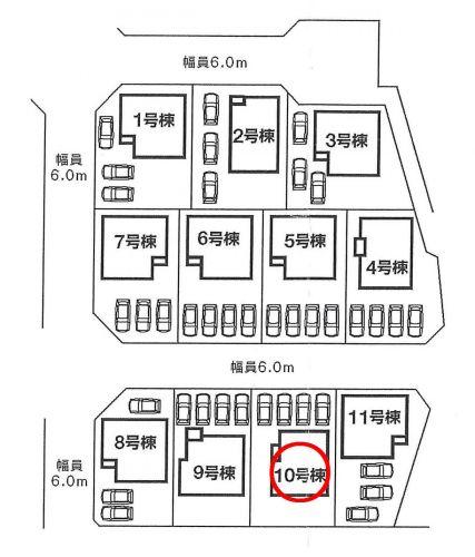 Compartment figure. 21,400,000 yen, 4LDK, Land area 175.09 sq m , Building area 105.99 sq m parking parallel four OK! 