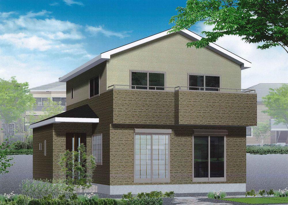 Rendering (appearance). Shaping land of the south road! Front road is easy also garage because it 6M width! 