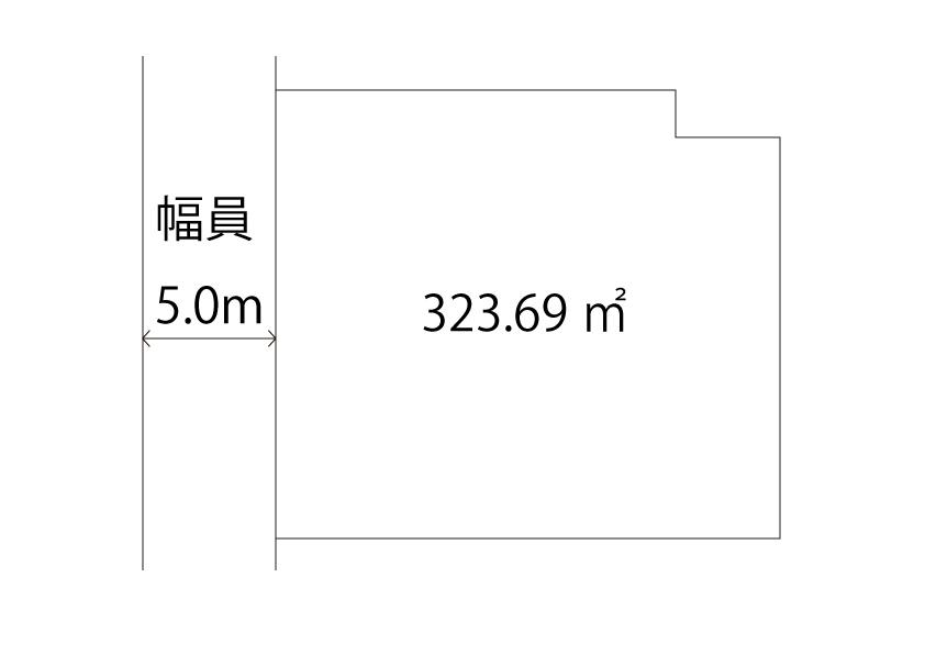 Compartment figure. Land price 2.1 million yen, Land area 323.69 sq m