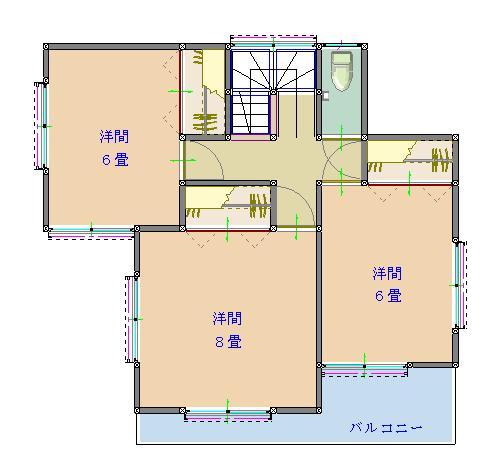 Floor plan. 21,800,000 yen, 4LDK, Land area 167.38 sq m , Building area 105.58 sq m 2 floor