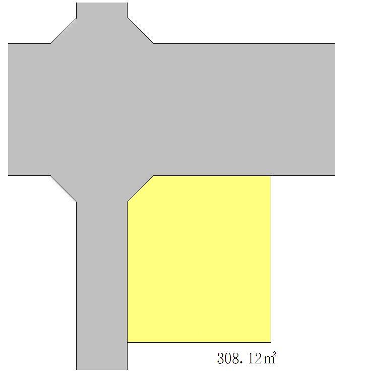 Compartment figure. Land price 18 million yen, Land area 308.12 sq m
