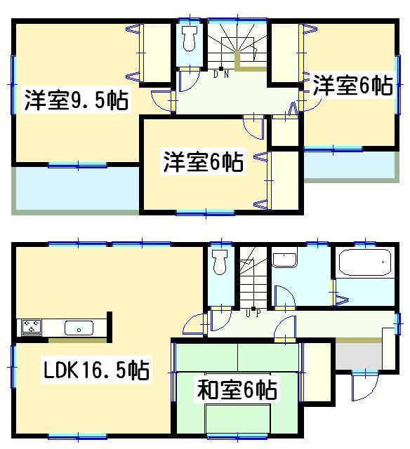 Floor plan. 19,800,000 yen, 4LDK, Land area 189.51 sq m , Building area 105.16 sq m
