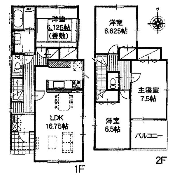 Floor plan. 22,390,000 yen, 4LDK, Land area 160 sq m , Building area 104.33 sq m