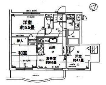 Floor plan. 3DK, Price 5.1 million yen, Occupied area 48.69 sq m , Balcony area 5.9 sq m floor plan