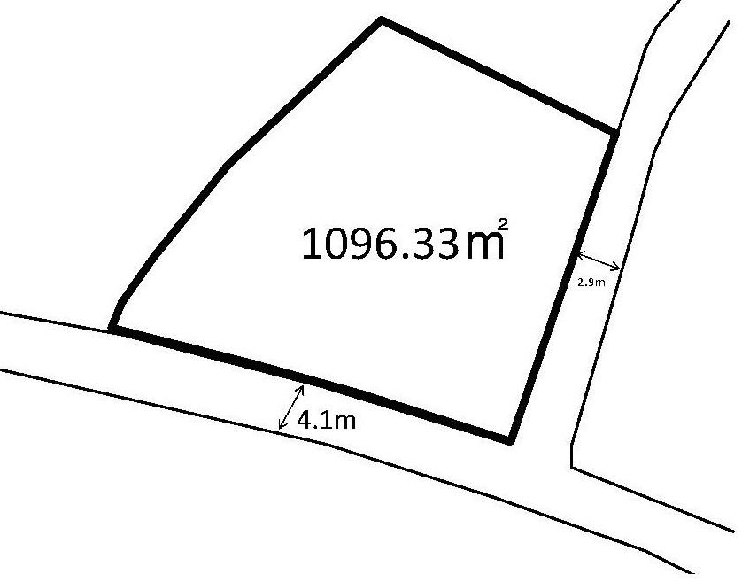 Compartment figure. Land price 6.5 million yen, Land area 1,096.33 sq m