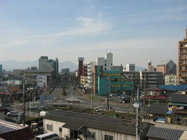 View. View from the south-facing balcony