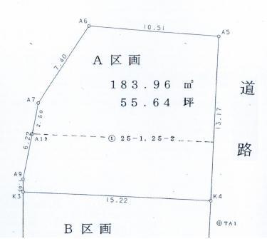 Compartment figure. Land price 11.2 million yen, Land area 183.96 sq m