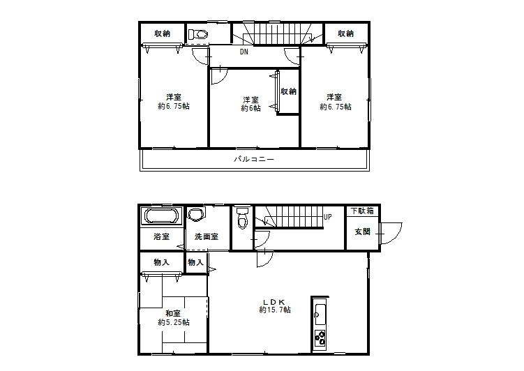 Floor plan. 21,800,000 yen, 4LDK, Land area 116.23 sq m , Building area 100.19 sq m