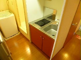 Kitchen. It is an electric stove 2-neck
