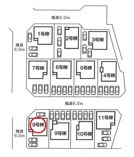 Compartment figure. 21,400,000 yen, 4LDK, Land area 163.64 sq m , Building area 105.16 sq m car park three or more OK! 