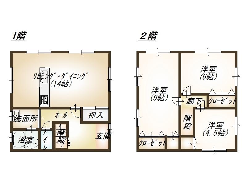 Floor plan. 16.8 million yen, 3LDK, Land area 163.94 sq m , Building area 80.33 sq m