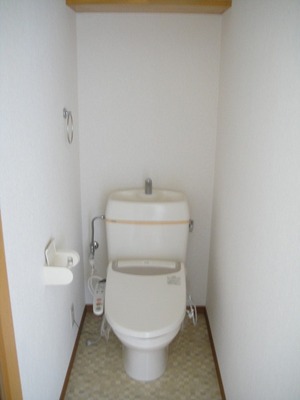 Toilet. It is a warm water washing toilet seat