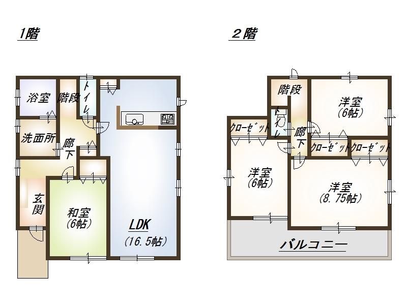 Floor plan. 18,390,000 yen, 4LDK, Land area 210.33 sq m , Building area 102.88 sq m