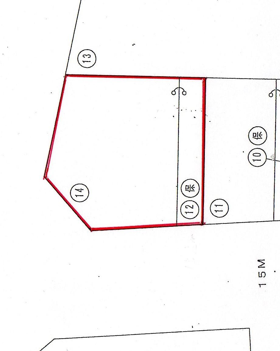 Compartment figure. Land price 9.5 million yen, Land area 429.39 sq m