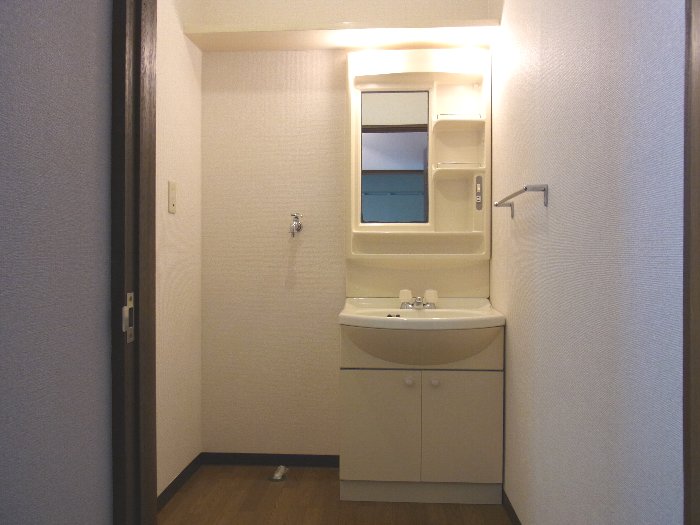 Washroom. Convenient storage because it comes with a shelf