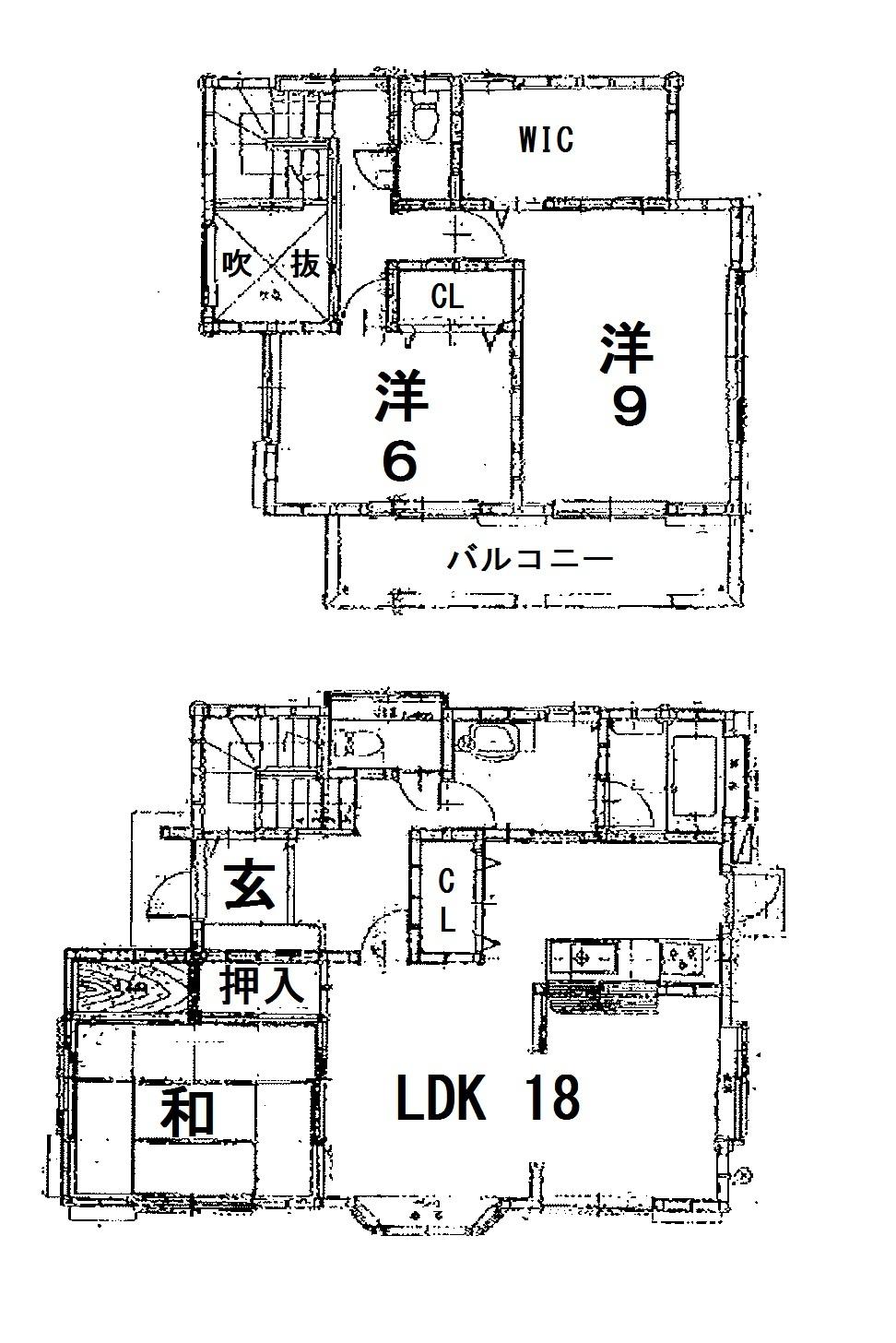 Floor plan. 10.9 million yen, 3LDK, Land area 180.63 sq m , Building area 104.51 sq m