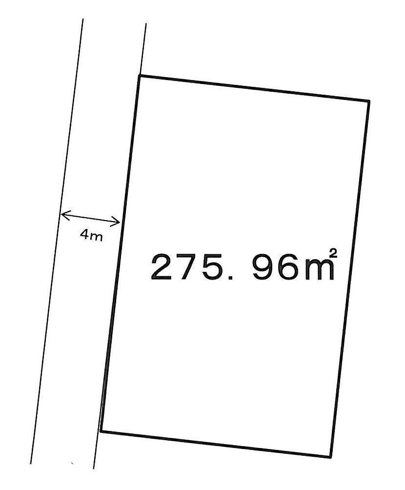 Compartment figure. Land price 7.5 million yen, Land area 275.96 sq m
