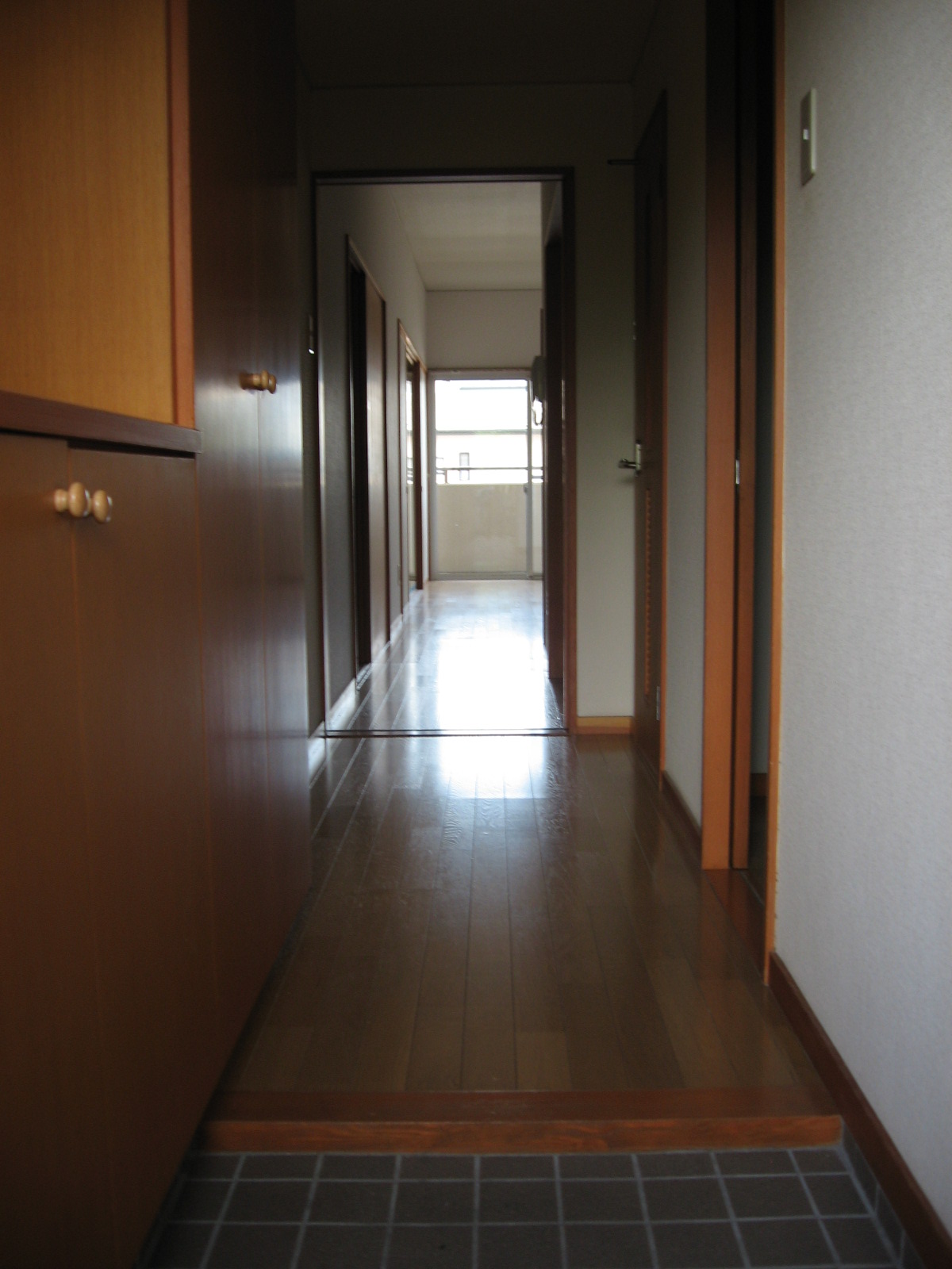 Entrance. Corridor as seen from the front door