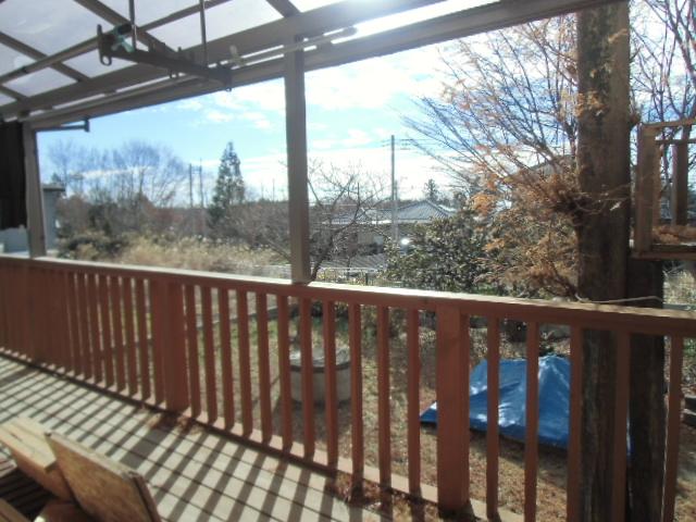 View photos from the dwelling unit. The view from the wood deck. 