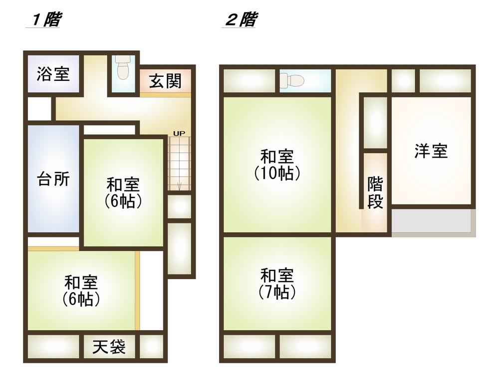 Floor plan. 8.8 million yen, 5K, Land area 113.03 sq m , Building area 108.05 sq m