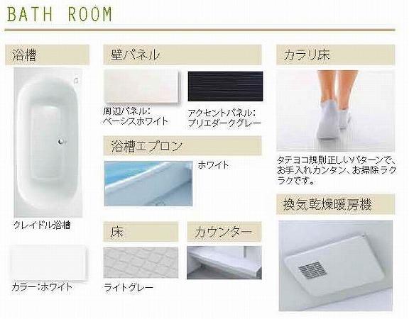 Same specifications photo (bathroom). 4 Building Specifications (with bathroom heating ventilation dryer construction)