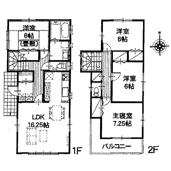 Floor plan. 20,390,000 yen, 4LDK, Land area 160 sq m , Building area 103.09 sq m