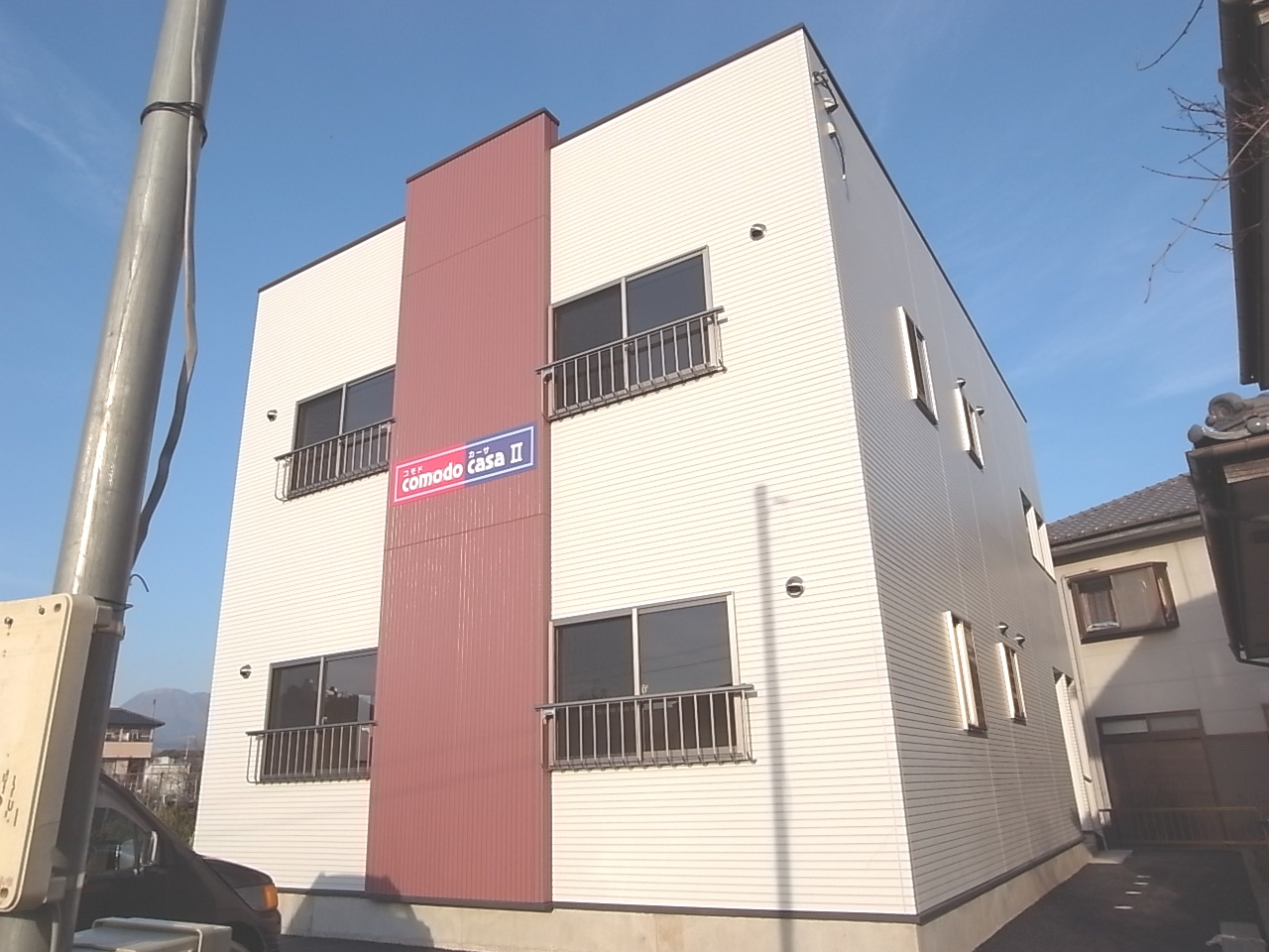 Building appearance. Maebashi Yokozawa cho Akkora Rent appearance 3