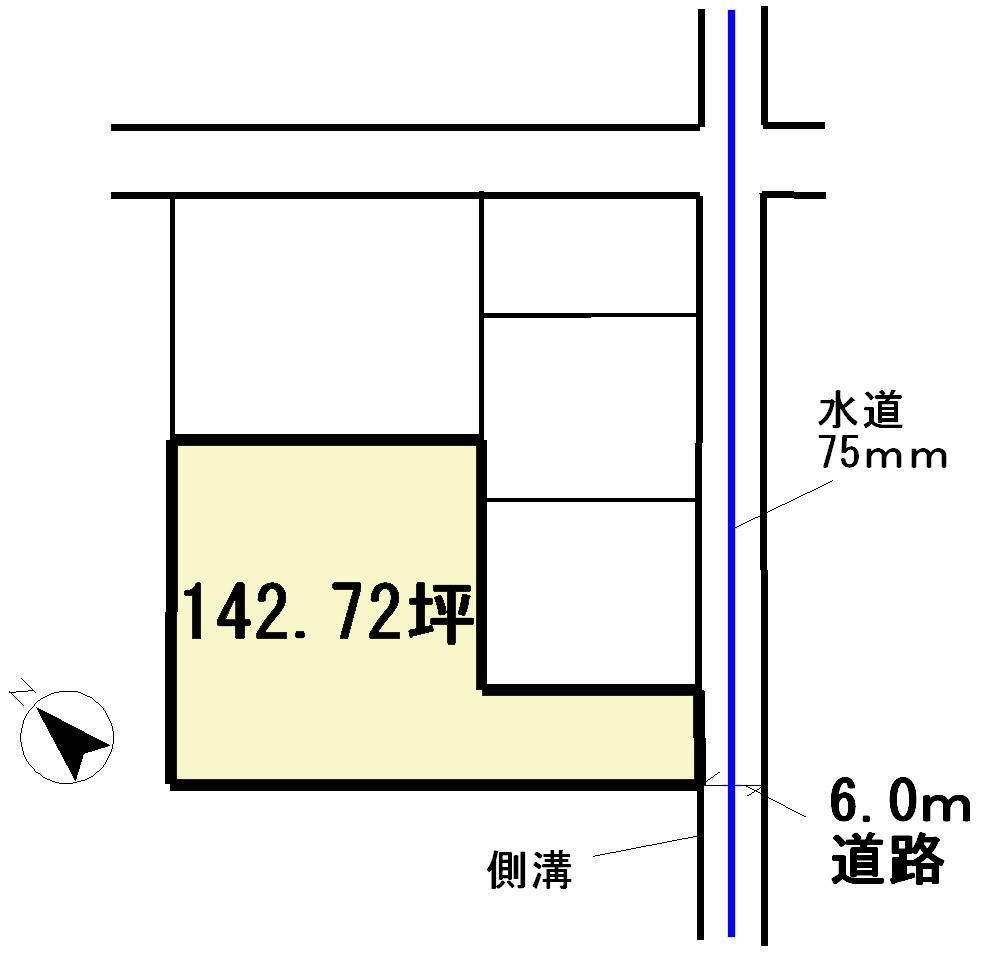 Compartment figure. Land price 6.5 million yen, Land area 471 sq m compartment view