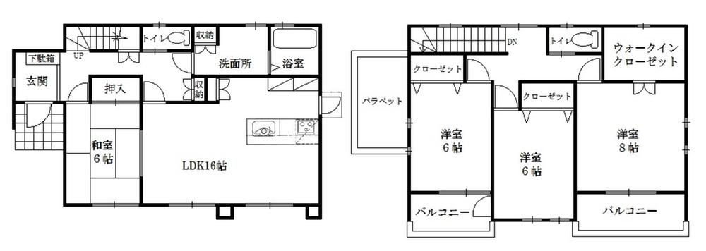 Floor plan. 23.8 million yen, 4LDK, Land area 301.99 sq m , Building area 113.44 sq m