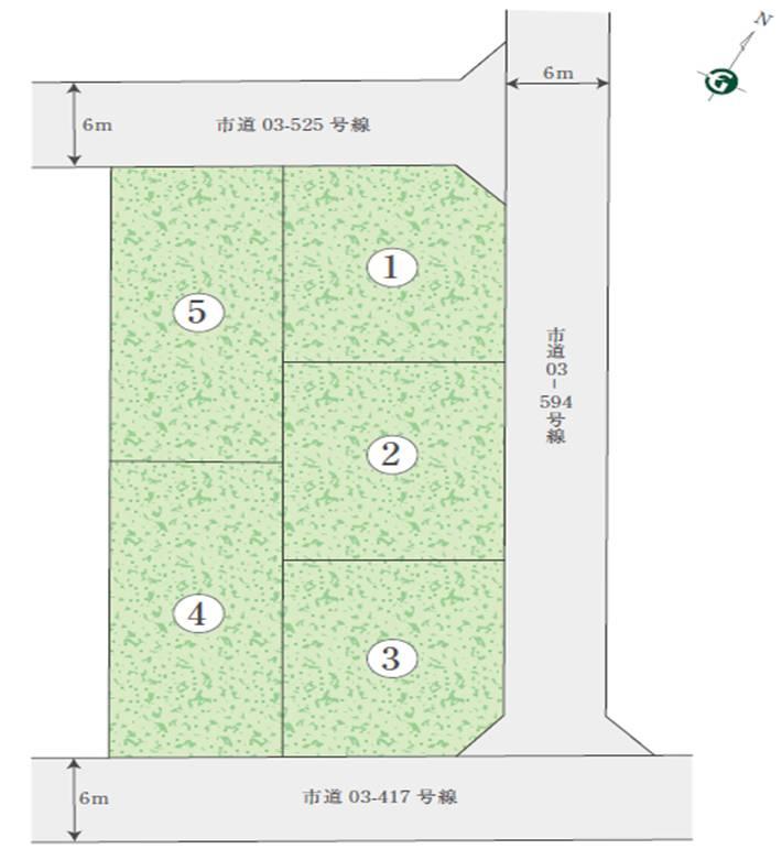 The entire compartment Figure. Sunny space and Kazenotoorimichi etc., Streetscape plan to maximizing the benefits of the site. A spread, And we realized the landscape to draw the elegant streets. 