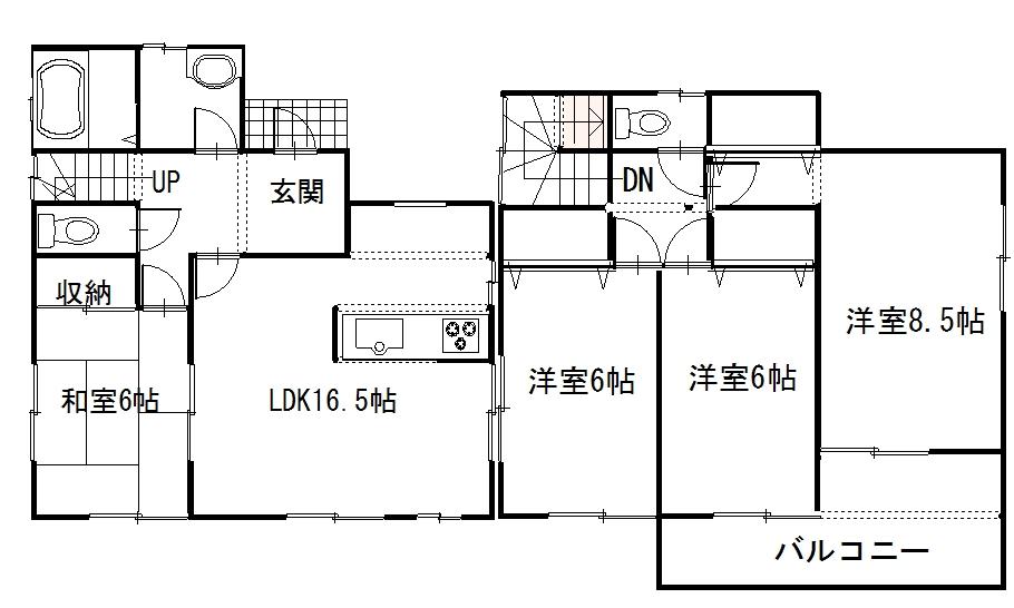 Floor plan. 20.8 million yen, 4LDK, Land area 167.37 sq m , Building area 102.68 sq m floor plan