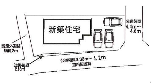 Compartment figure. 19,800,000 yen, 4LDK, Land area 189.51 sq m , Building area 105.16 sq m three-way corner lot! 
