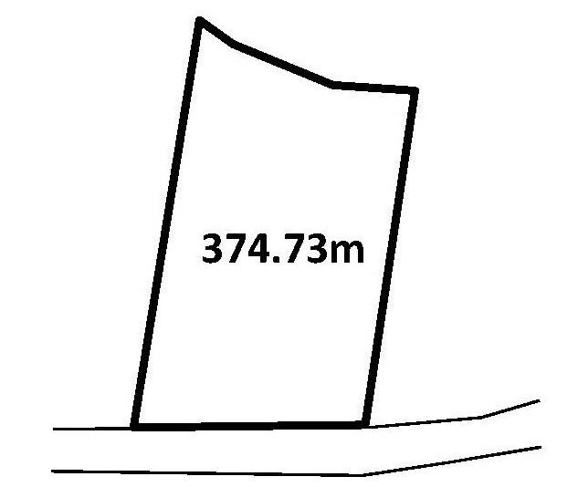Compartment figure. Land price 4.8 million yen, Land area 374.73 sq m