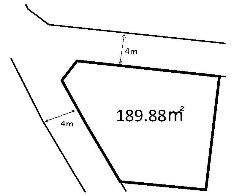 Compartment figure. Land price 18 million yen, Land area 189.88 sq m
